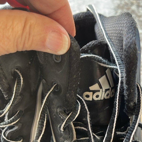 2013 Adidas Mad Basketball Shoes Sz 8.5 Mens Black,‎ gray & White. Worn on court - Picture 14 of 16